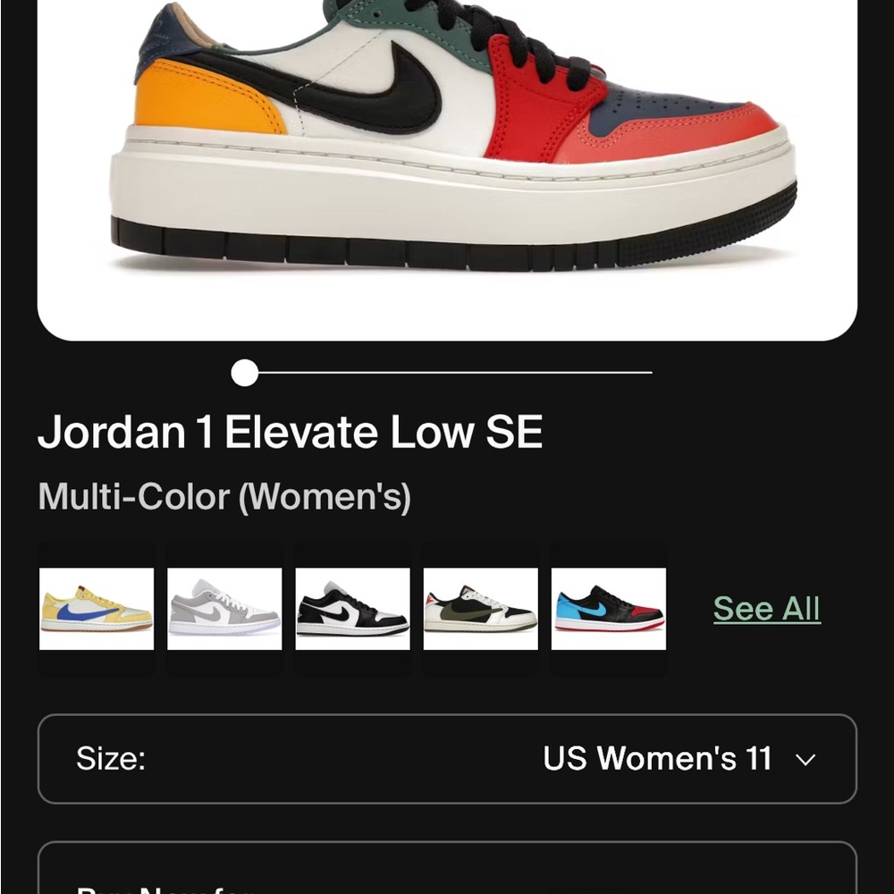 Jordan 1 Elevate Low SE Multi-Color Sneakers